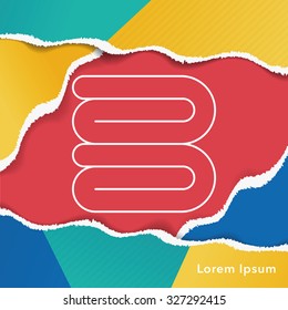 towel line icon