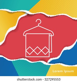 towel line icon