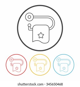 towel line icon