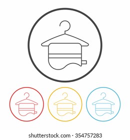 towel line icon