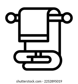 towel line icon illustration vector graphic