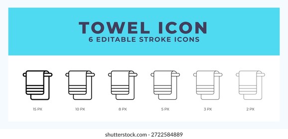 Ícone de toalha ilustração vetorial. Estilos da moda.