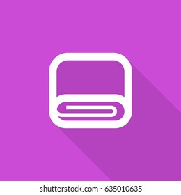 towel line vector icon