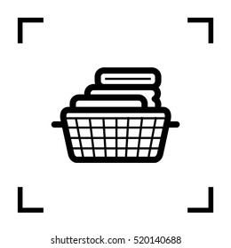 towel line vector icon for websites and mobile minimalistic flat design.