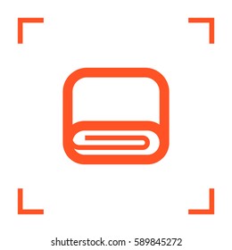 towel line vector icon for websites and mobile minimalistic flat design.
