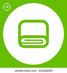towel line vector icon for websites and mobile minimalistic flat design.