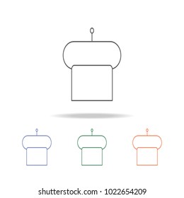 Towel on hanger icon. Element of bathroom tools multi colored icon for mobile concept and web apps. Icon for website design and development, app development. Premium icon on white background