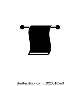 towel on a hanger icon. Element of barber shop for advertising signs, mobile concept and web apps. Icon for website design and development, app development. Premium icon on white background
