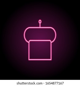Towel on hanger icon. Simple thin line, outline vector of bathroom icons for ui and ux, website or mobile application