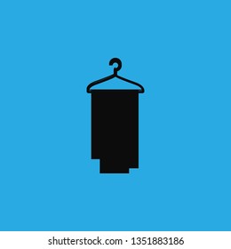 towel on a hanger icon vector
