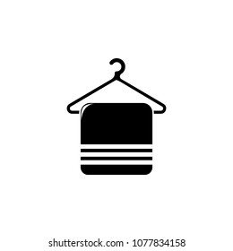 towel on a hanger illustration. Element of a bathroom for mobile concept and web apps. Detailed towel on a hanger illustration can be used for web and mobile. Premium icon on white background