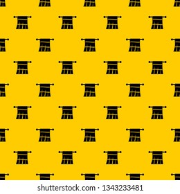 Towel on a hanger pattern seamless vector repeat geometric yellow for any design