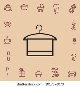 Towel outline icon, vector design element