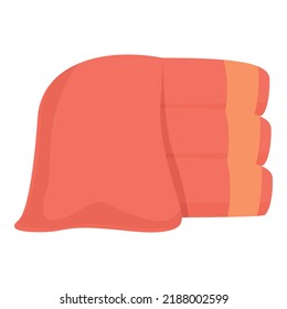 Towel pack icon cartoon vector. Fabric bath. Hand folded