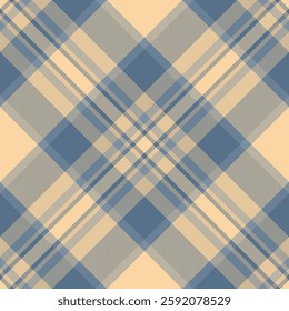 Towel pattern background tartan, artwork fabric textile seamless. Layout vector plaid check texture in cyan and orange colors palette.