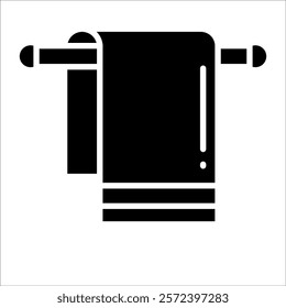 Towel Rack Icon Element For Design