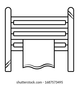 Towel rack icon vector illustration