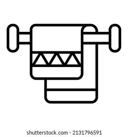 Towel Rack icon vector image. Can also be used for web apps, mobile apps and print media.