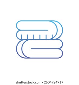 Towel Rack vector icon stock illustration