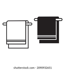 Symbol für Handtuchset, Vektorgrafik 