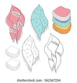 Towel Set. Sketch