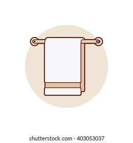 Towel. Spa emblems or elements. Spa Objects