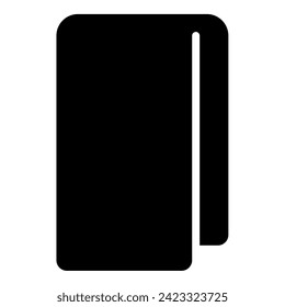 Pila de toallas de baño plegado icono de servilleta color negro ilustración vectorial estilo plano