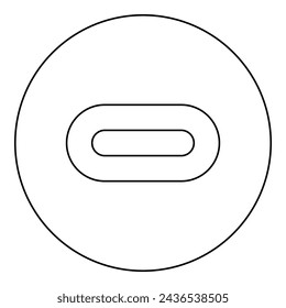 Towel stack of folded bath napkin icon in circle round black color vector illustration image outline contour line thin style