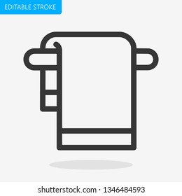 Towel Stand Icon Editable Stroke Pixel Perfect Vector