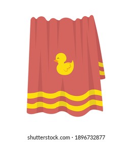 Towel Swimming Pool Vector Illustration