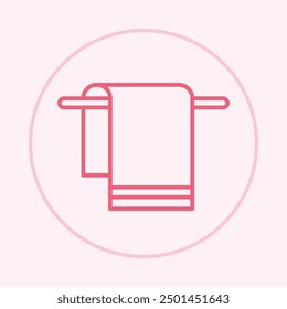Towel trendy icon capable abstract beautiful vector illustration colorful artwork design.eps
