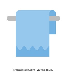 Towel Vector Flat Icon For Personal And Commercial Use.

