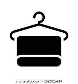 towel vector glyph flat icon 