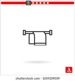 towel vector icon