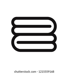 Towel vector icon