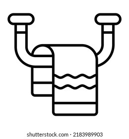 Towel Vector Icon. Can Be Used For Printing, Mobile And Web Applications.