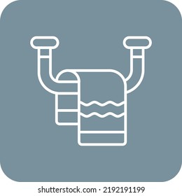 Towel Vector Icon. Can Be Used For Printing, Mobile And Web Applications.