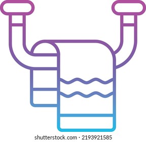 Towel Vector Icon. Can Be Used For Printing, Mobile And Web Applications.