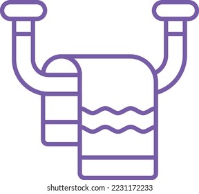Towel vector icon. Can be used for printing, mobile and web applications.