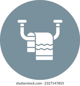 Icono del vector de toalla. Se puede usar para imprimir, móviles y aplicaciones web.