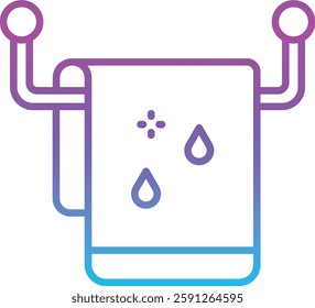 Towel vector icon. Can be used for printing, mobile and web applications.