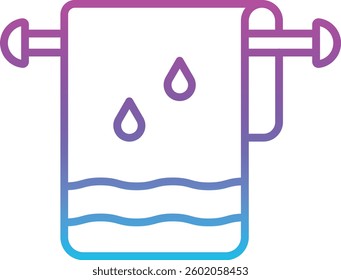 Towel vector icon. Can be used for printing, mobile and web applications.