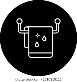 Towel vector icon. Can be used for printing, mobile and web applications.