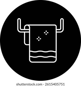 Towel vector icon. Can be used for printing, mobile and web applications.