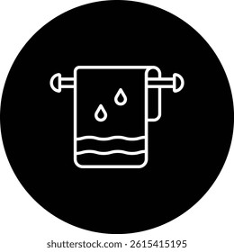 Towel vector icon. Can be used for printing, mobile and web applications.