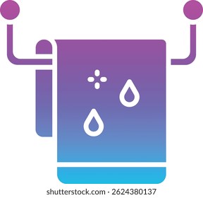 Towel vector icon. Can be used for printing, mobile and web applications.