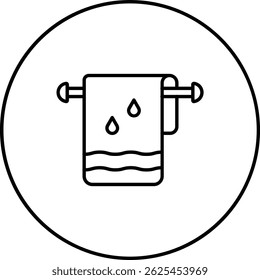 Icono de Vector de toalla. Se puede utilizar para aplicaciones de impresión, móviles y de Web.