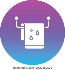 Ícone de vetor de toalha. Pode ser usado para impressão, aplicativos móveis e da Web.