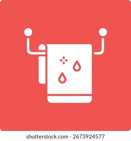 Handtuchvektor-Symbol. Kann für Druck-, Mobil- und Web-Anwendungen verwendet werden.