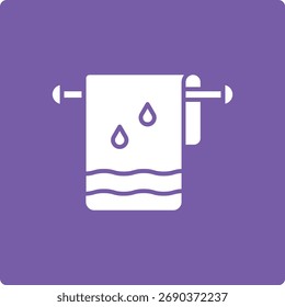 Icono de Vector de toalla. Se puede utilizar para aplicaciones de impresión, móviles y de Web.